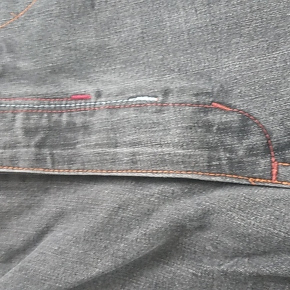 COOGI AUSTRALIA EMBROIDERD STRAIGHT LEG GRAY JEANS MENS 36WX34L - Picture 11 of 15